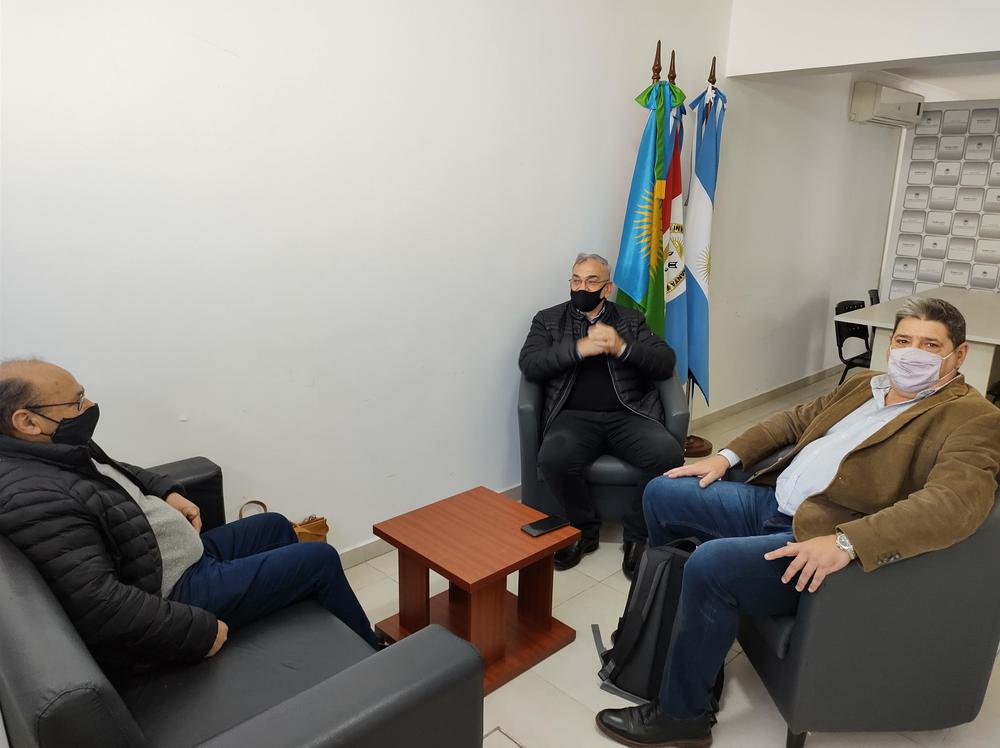 Reunión Carlos Maina - Alcides Calvo - Hugo Michelini