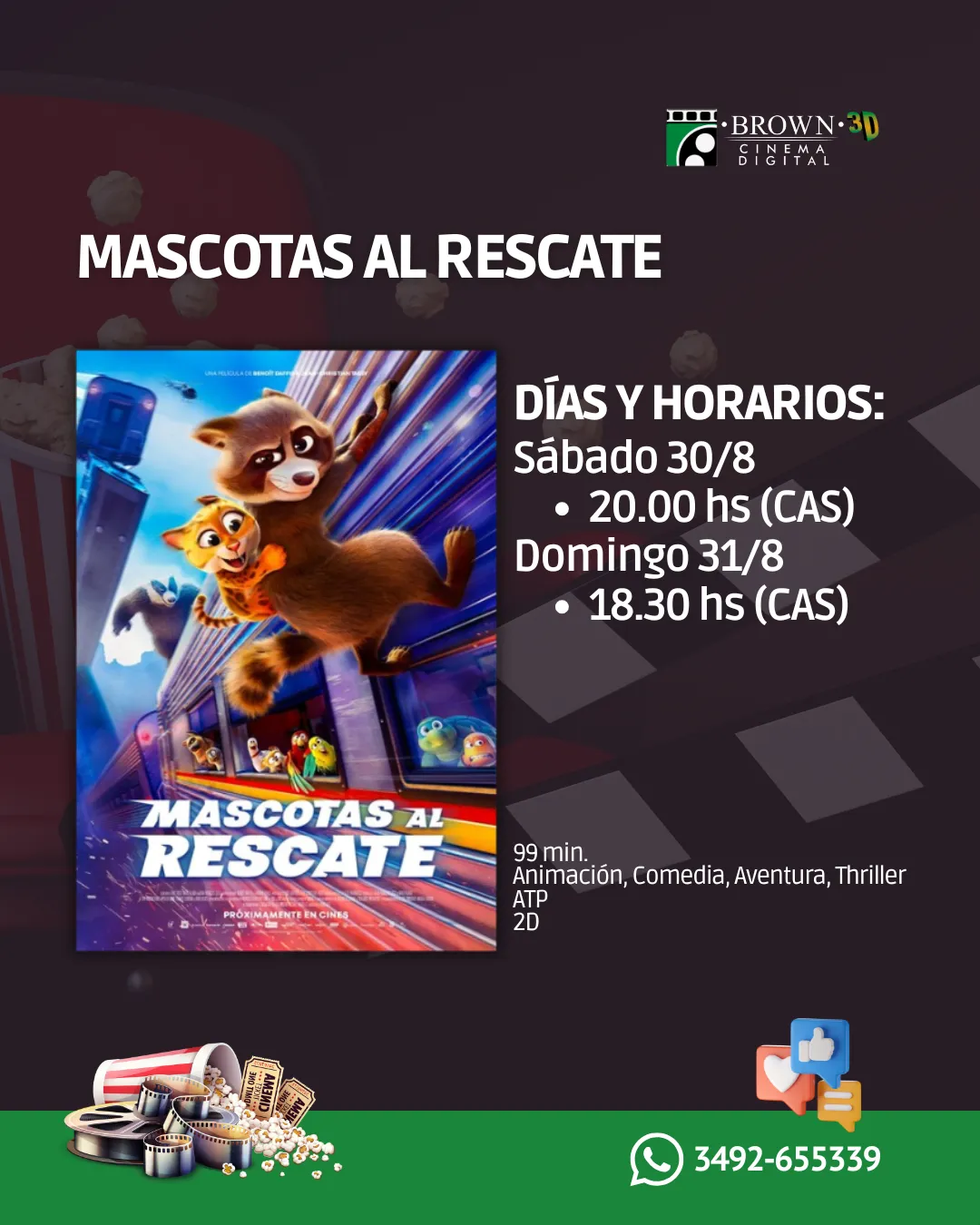BROWN CINEMA FEED - MASCOTAS