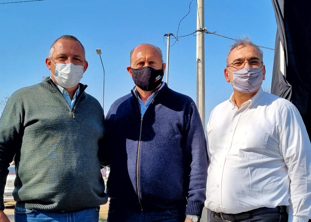 Foto Archivo - Claudio Gramaglia, Omar Perotti, Alcides Calvo