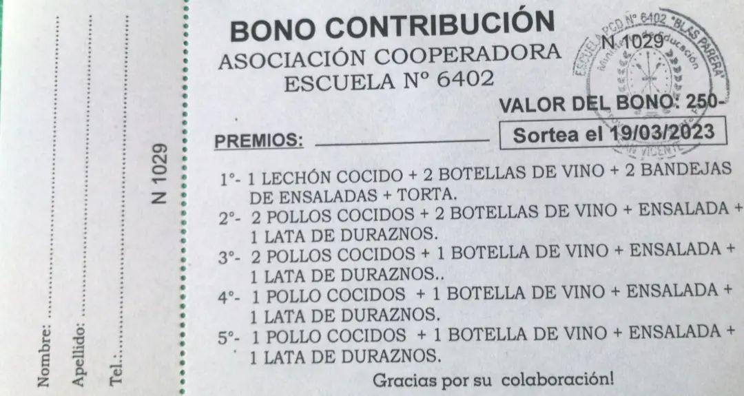 BONO CONTRIBUCION